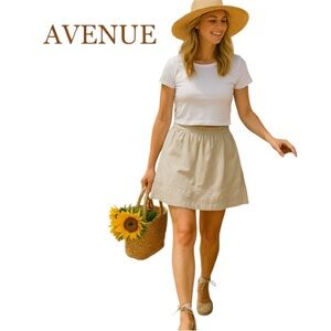26W Avenue Cotton Circle Skirt - Mini Length